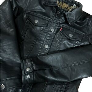 Levi's Black Faux Leather Jacket